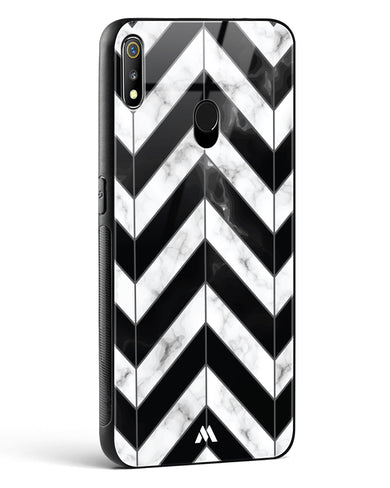 Warrior Stripe Marble Glass Case Phone Cover-(Realme)