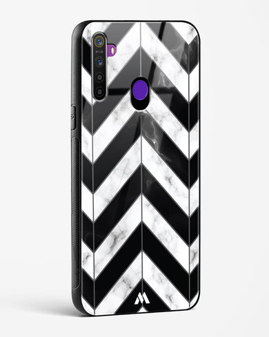 Warrior Stripe Marble Glass Case Phone Cover-(Realme)