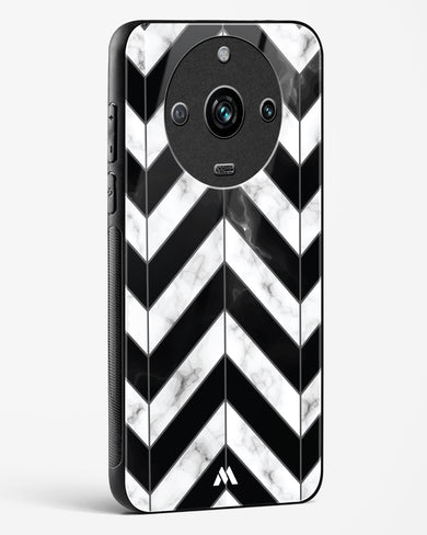 Warrior Stripe Marble Glass Case Phone Cover-(Realme)