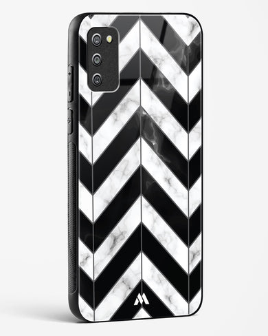 Warrior Stripe Marble Glass Case Phone Cover-(Samsung)