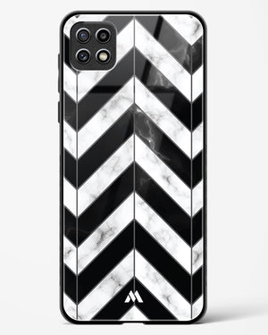 Warrior Stripe Marble Glass Case Phone Cover-(Samsung)