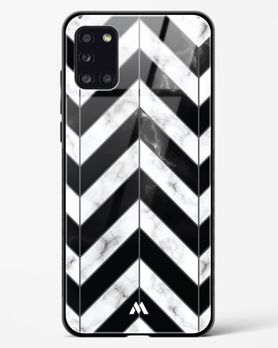 Warrior Stripe Marble Glass Case Phone Cover-(Samsung)