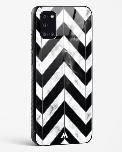 Warrior Stripe Marble Glass Case Phone Cover-(Samsung)