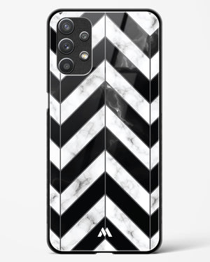 Warrior Stripe Marble Glass Case Phone Cover-(Samsung)