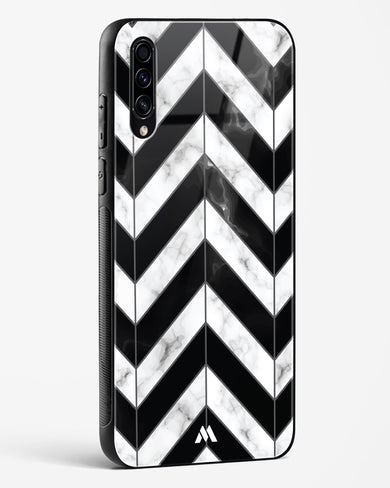 Warrior Stripe Marble Glass Case Phone Cover-(Samsung)