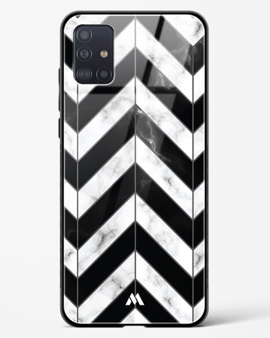 Warrior Stripe Marble Glass Case Phone Cover-(Samsung)