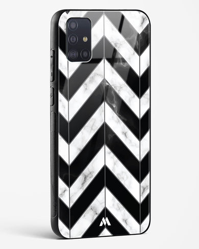 Warrior Stripe Marble Glass Case Phone Cover-(Samsung)