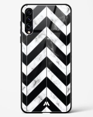 Warrior Stripe Marble Glass Case Phone Cover-(Samsung)