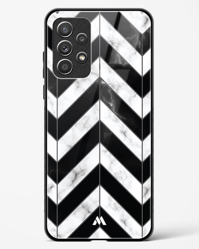 Warrior Stripe Marble Glass Case Phone Cover-(Samsung)