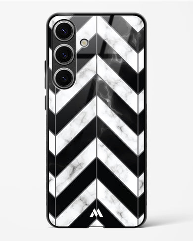 Warrior Stripe Marble Glass Case Phone Cover-(Samsung)