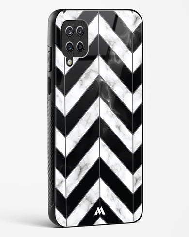 Warrior Stripe Marble Glass Case Phone Cover-(Samsung)