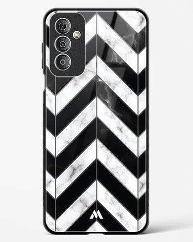 Warrior Stripe Marble Glass Case Phone Cover-(Samsung)