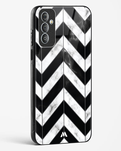 Warrior Stripe Marble Glass Case Phone Cover-(Samsung)