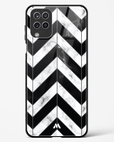 Warrior Stripe Marble Glass Case Phone Cover-(Samsung)