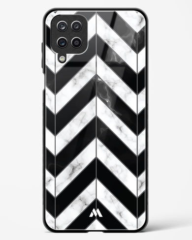 Warrior Stripe Marble Glass Case Phone Cover-(Samsung)