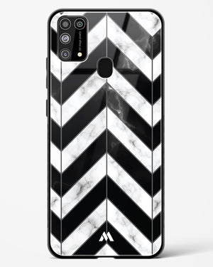 Warrior Stripe Marble Glass Case Phone Cover-(Samsung)