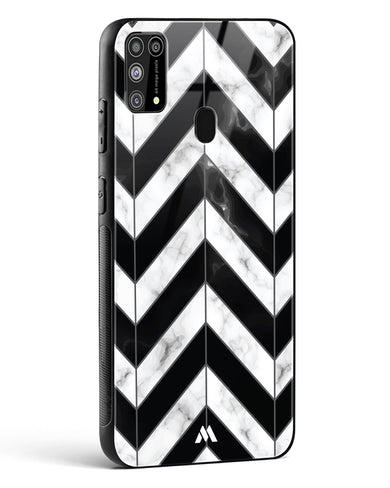 Warrior Stripe Marble Glass Case Phone Cover-(Samsung)