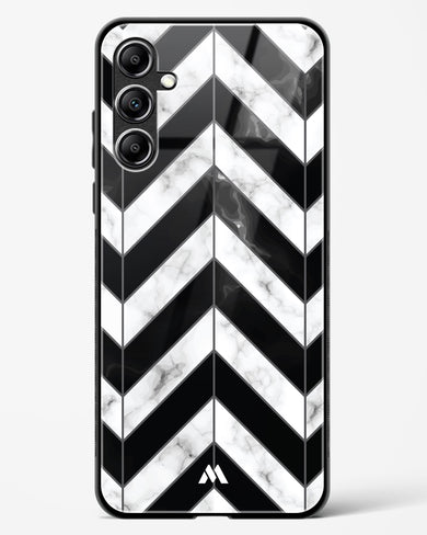 Warrior Stripe Marble Glass Case Phone Cover-(Samsung)