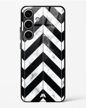 Warrior Stripe Marble Glass Case Phone Cover-(Samsung)