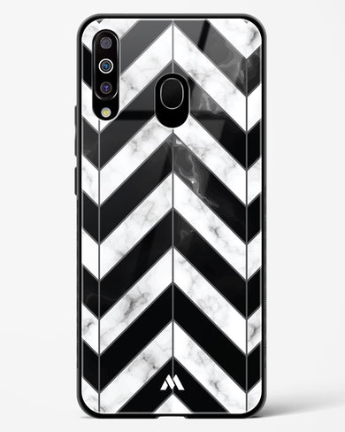 Warrior Stripe Marble Glass Case Phone Cover-(Samsung)