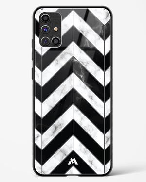 Warrior Stripe Marble Glass Case Phone Cover-(Samsung)