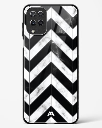 Warrior Stripe Marble Glass Case Phone Cover-(Samsung)