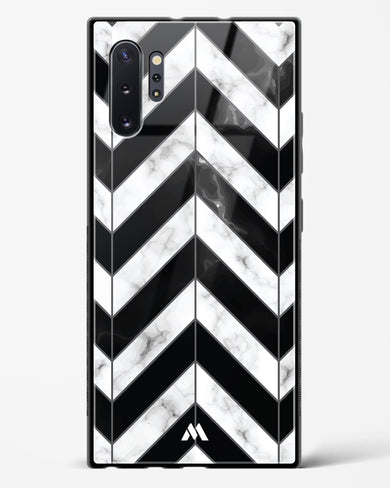 Warrior Stripe Marble Glass Case Phone Cover-(Samsung)