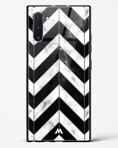 Warrior Stripe Marble Glass Case Phone Cover-(Samsung)