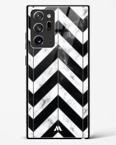 Warrior Stripe Marble Glass Case Phone Cover-(Samsung)