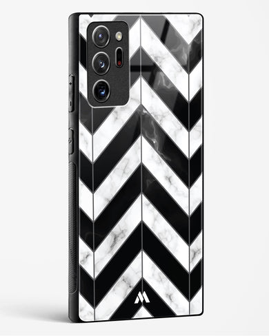 Warrior Stripe Marble Glass Case Phone Cover-(Samsung)