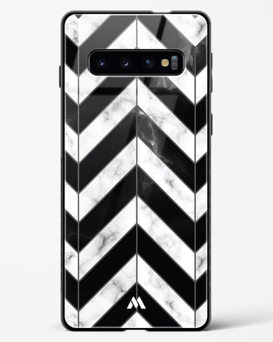 Warrior Stripe Marble Glass Case Phone Cover-(Samsung)