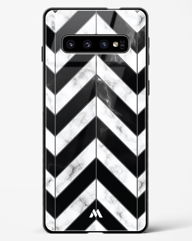 Warrior Stripe Marble Glass Case Phone Cover-(Samsung)