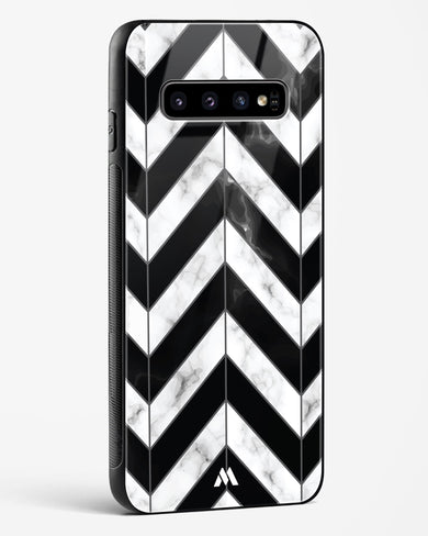 Warrior Stripe Marble Glass Case Phone Cover-(Samsung)