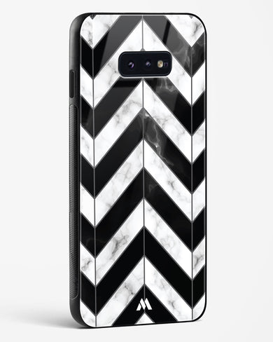 Warrior Stripe Marble Glass Case Phone Cover-(Samsung)