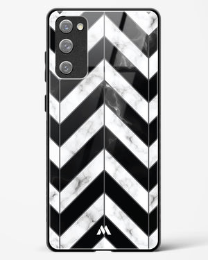 Warrior Stripe Marble Glass Case Phone Cover-(Samsung)