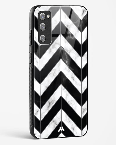 Warrior Stripe Marble Glass Case Phone Cover-(Samsung)