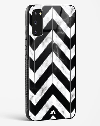 Warrior Stripe Marble Glass Case Phone Cover-(Samsung)