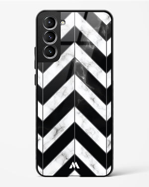 Warrior Stripe Marble Glass Case Phone Cover-(Samsung)