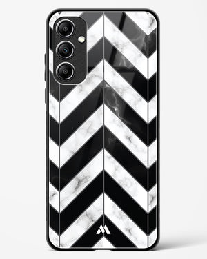 Warrior Stripe Marble Glass Case Phone Cover-(Samsung)