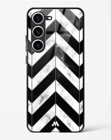 Warrior Stripe Marble Glass Case Phone Cover-(Samsung)