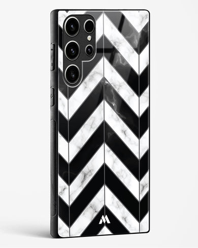 Warrior Stripe Marble Glass Case Phone Cover-(Samsung)