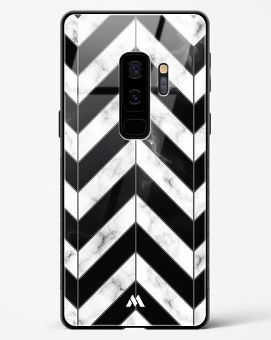 Warrior Stripe Marble Glass Case Phone Cover-(Samsung)