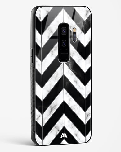 Warrior Stripe Marble Glass Case Phone Cover-(Samsung)