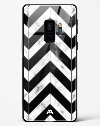 Warrior Stripe Marble Glass Case Phone Cover-(Samsung)