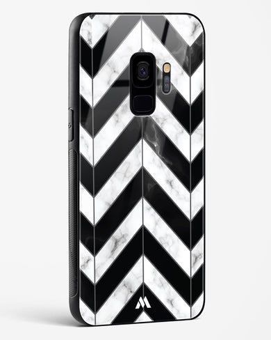 Warrior Stripe Marble Glass Case Phone Cover-(Samsung)