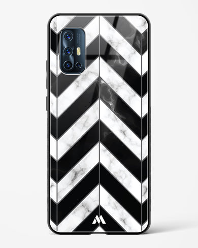 Warrior Stripe Marble Glass Case Phone Cover (Vivo)