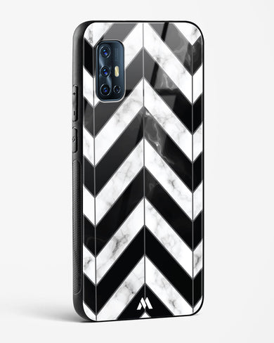 Warrior Stripe Marble Glass Case Phone Cover (Vivo)