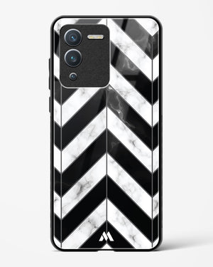 Warrior Stripe Marble Glass Case Phone Cover-(Vivo)