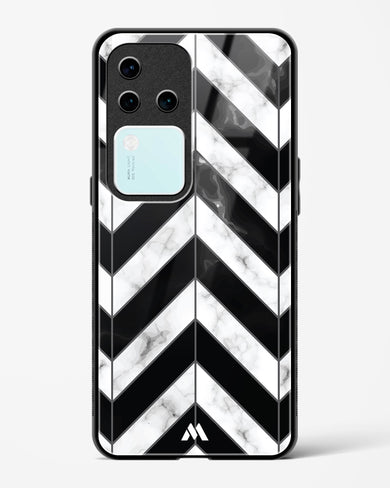 Warrior Stripe Marble Glass Case Phone Cover (Vivo)