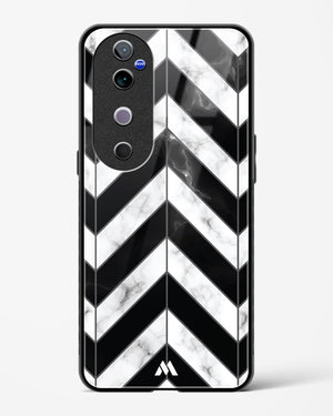 Warrior Stripe Marble Glass Case Phone Cover (Vivo)
